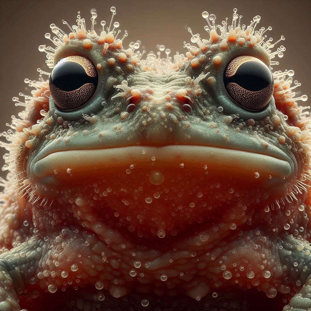 'Wolverine Frogs' or 'Horror Frogs' (Trichobatrachus robustus),