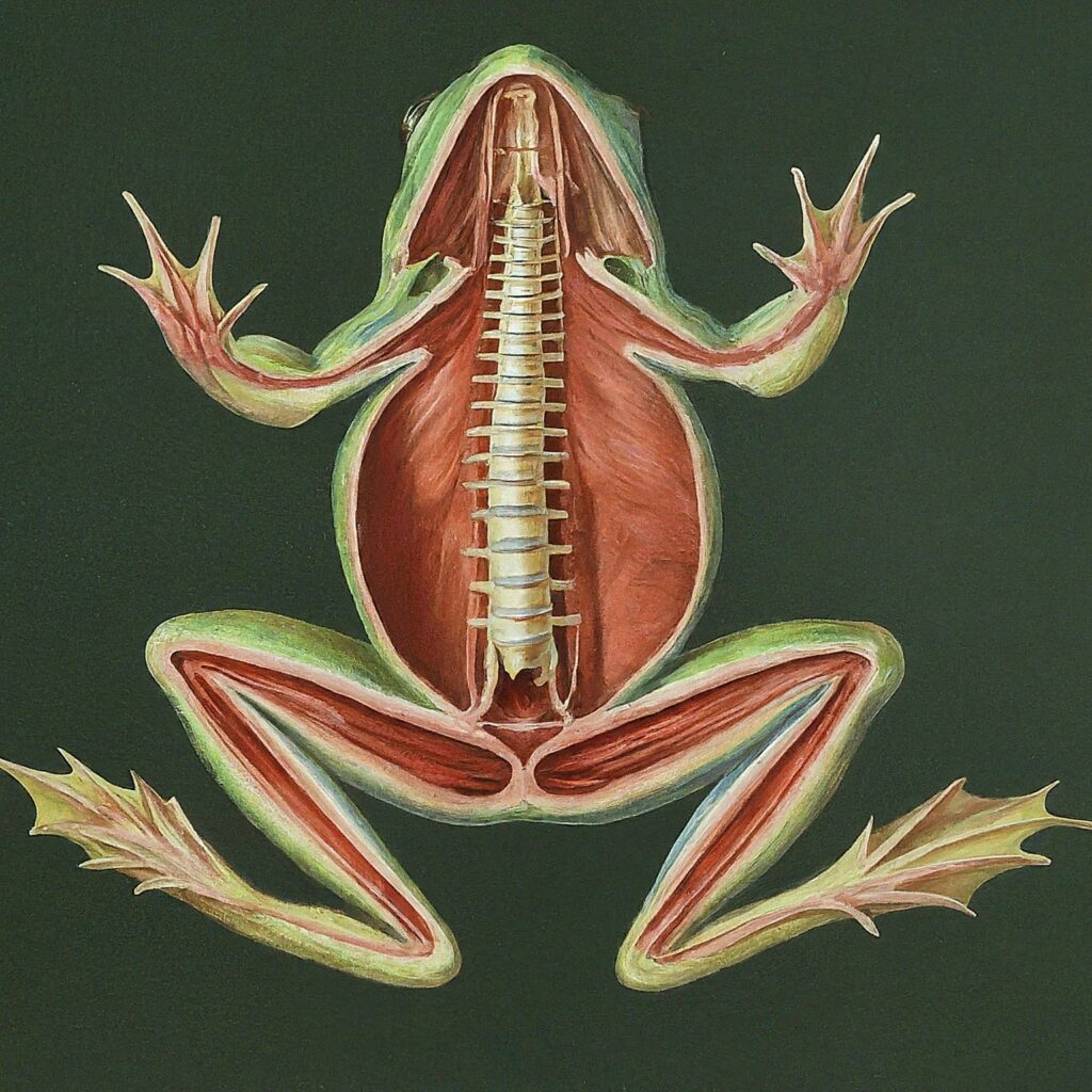 frog backbone diagram