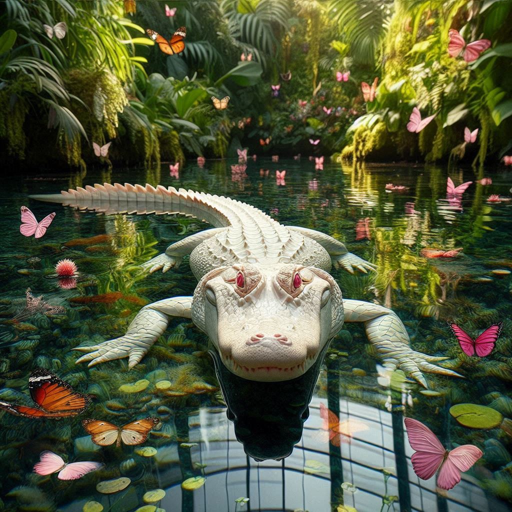 Albino Alligator