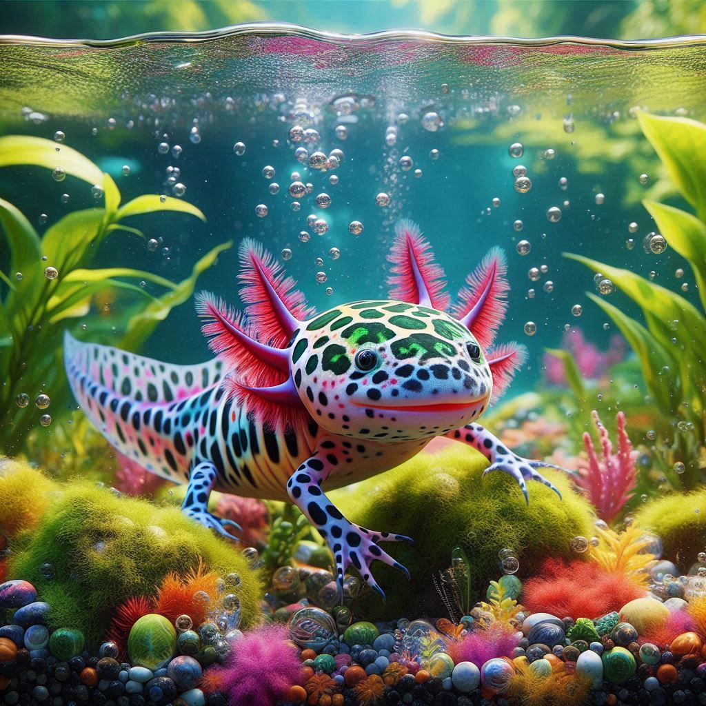 Harlekin Axolotl