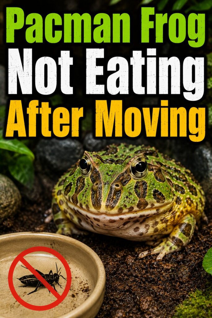 Pacman Frog Not Eating After Moving