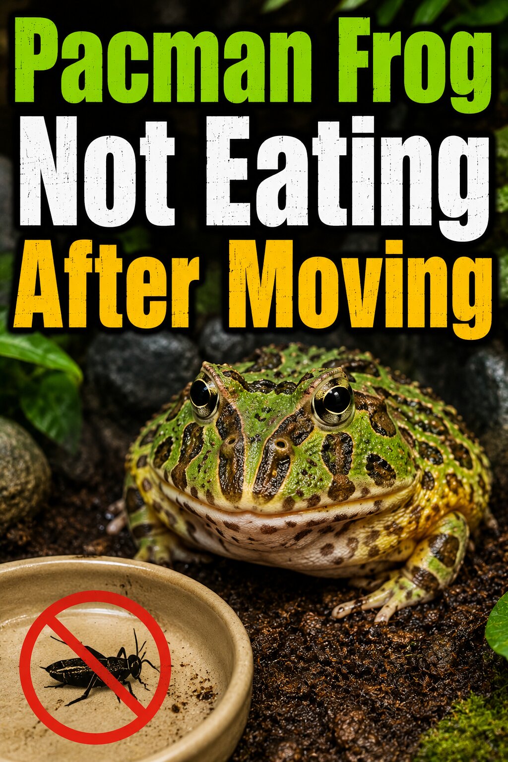 Pacman Frog Not Eating After Moving