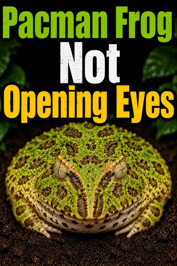 Pacman Frog Not Opening Eyes: Amphibian Health Care Guide